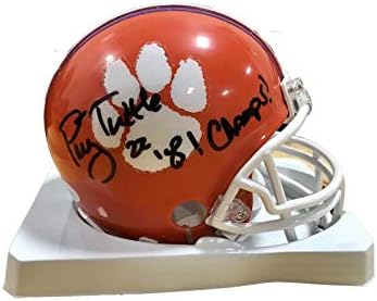 Perry Tuttle Clemson Тайгърс Signed (81 Champs) Mini Helmet JSA - Мини-каски NFL с автограф