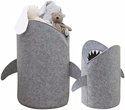 SLSFJLKJ 1 бр. Сладка кошница за съхранение във формата на акула богат на функции Премия Филцови Домашна пералня за дрехи (цвят : един цвят, размер : малък)