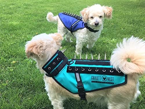 Предпазна жилетка за кучета CoyoteVest, Светлоотразителни Аксесоари за кучета с шипове за защита на вашия домашен любимец