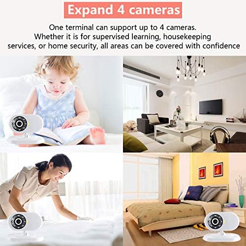 видеоняня zmtzl - 1.8 Родителски блок и HD Wi-Fi, Гледане на дете, възрастни хора,домашни любимци Едностранно мониторинг,Инфрачервено