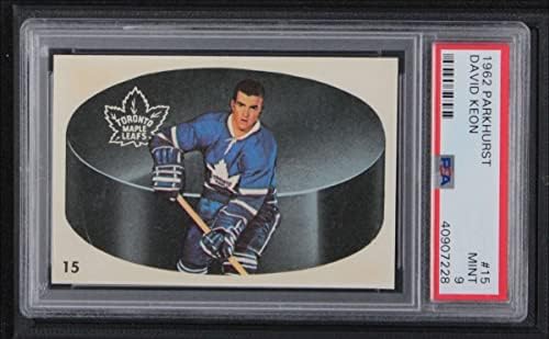 1962 Parkhurst 15 Дейв Keon Toronto Maple Leafs (Хокейна карта) PSA PSA 9.00 Maple Leafs
