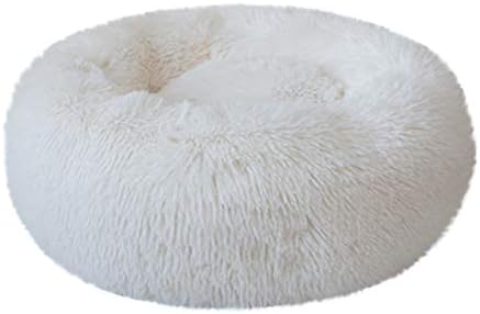 LANGGE Ultra Soft Пет Bed Kennel Dog Round Cat Warm Winter Sleeping Bag Long Plush Puppy Cushion Mat Portable Cat Supplies