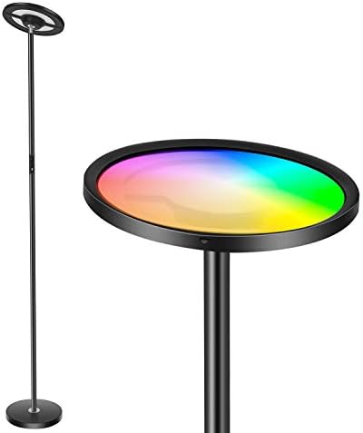 Wixann Smart Led Floor Lamp - WiFi Torchiere Floor Lamp Work with Алекса Google Home, 2000LM Super Bright Dimmable Color