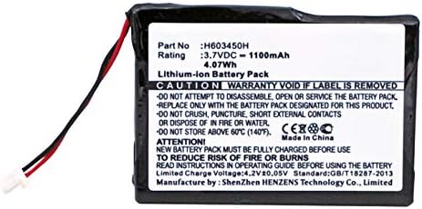 Synergy Digital Battery Съвместима с GPS батерия Sureshotgps H603450H - (Li-Ion 3,7 В, 1100 mah)