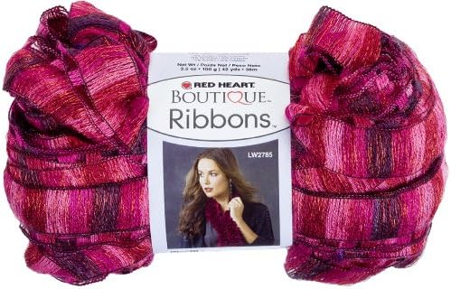 Прежда Red Heart Boutique Ribbons Yarn, Rosebud