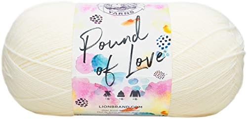 Lion Brand Pound of Love Baby Yarn (3-Pack) Antique White 550-099
