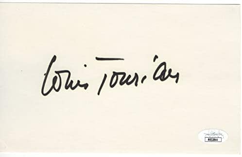 Louis Jourdan Signed Autographed 5X8 Index Card Hollywood Actor JSA RR32844