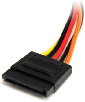 StarTech.com удължителен кабел за захранване SATA 12in 15 pin SATA Power Male to Female Extender-удължителен кабел за