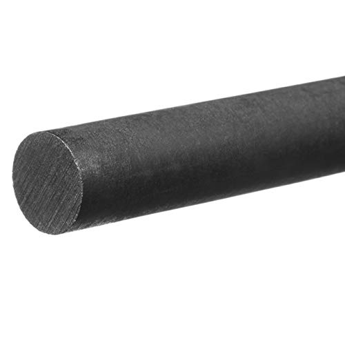 Черно Ацеталевый пластмасов прът - диаметър 3 инча х 3 метра. Дълго
