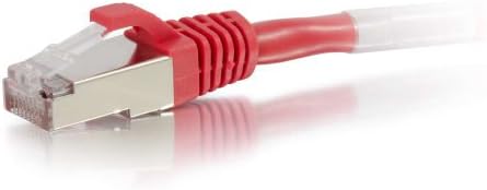 C2G 00846 Cat6 Кабел - Snagless Защитен мрежов пач кабел Ethernet, червен (5 фута, 1,52 м)