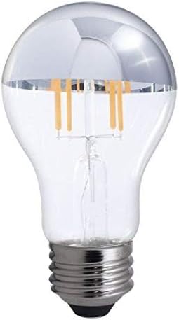 Bulbrite LED Filament A19 Dimmable Medium Screw Base (E26) Електрическата крушка, еквивалент на 40 Вата, 2700 К, наполовина хром