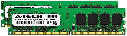 A-Tech 4 GB (2 x 2GB) RAM за Дънната платка Intel DB43LD | DIMM DDR2 800MHz PC2-6400 240-Pin Non-ECC UDIMM Memory Upgrade