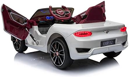 Rock Колела Licensed Bentley EXP12 Kids Ride on Toy Car Battery 12V Powered Children Electric 4 Колела w/ Parent Remote