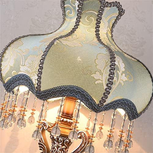 настолна лампа Led Настолна лампа Европейския топло Творчески Американски Ретро и Модерен Кристална лека нощ (цвят : A, размер : 55x33x12cm)