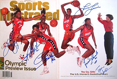 Олимпийски отбор на САЩ 7/22/96 списание с автограф