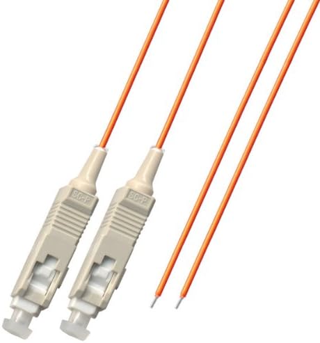 Ultra Spec Cables, Fiber Optic Pigtail SC Multimode Duplex 1M (62.5/125) 2.0 mm