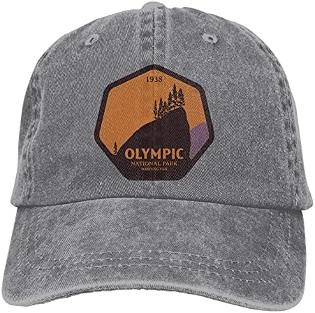 Олимпийският Национален Парк 1938 за Мъже Жени Обикновен Памук, Регулируема бейзболна шапка Шапка на Шофьора Татко Шапка