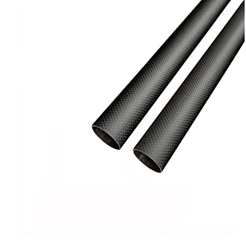 Тръби от въглеродни влакна 3K, дължина 500 мм, вътрешен диаметър 23 мм, външен диаметър 25 мм, гладка кепър (2 БР.).
