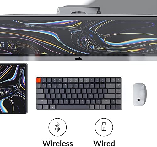 Keychron K3 Ultra-Slim 75% Layout RGB Осветен Wireless Bluetooth/Wired-USB Mechanical Keyboard, Hot Swappable Low-Profile