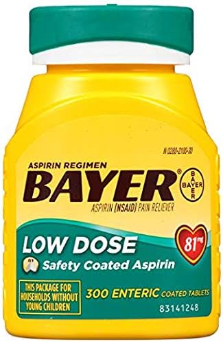 Режим за прием на аспирин Bayer, най-ниската доза (81 mg), кишечнорастворимая обвивка, 3 опаковки
