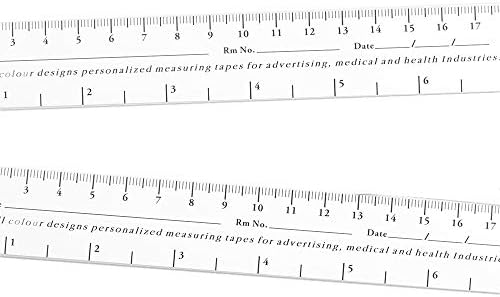 WIN TAPE 18cm / 7 Educare Wound Ruler (ХАРТИЯ) Измерване на лента за ликвидация (опаковка от 100 броя) Медицински медиметр