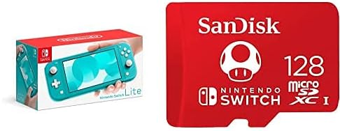 Nintendo Switch Lite - Жълт с карта SanDisk 256GB microSDXC UHS-I за Nintendo Switch