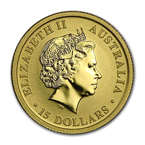 1987 - до Сега Австралия Златен кенгуру/къс самородно злато (случаен година) 1/10oz .9999 Brilliant Uncirculated