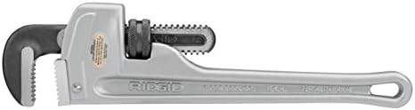 RIDGID 47057 Модел 812 Алуминиев Прав Тръбен Ключ, 12-инчов Сантехнический Ключ , Малък , Сребрист