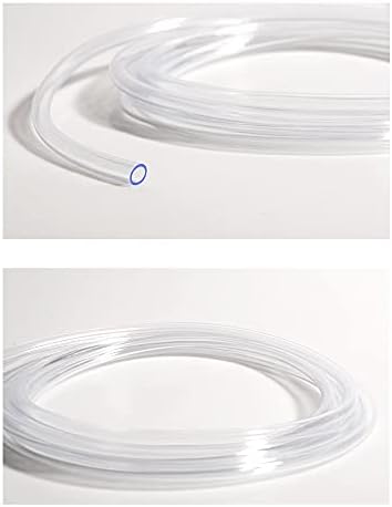 QuQuyi PVC Винил Tubing Lightweight Клас Plastic Тръба 1ID X 1-1/16 OD Clear Heavy Duty Tube Hose, 3.28 FT