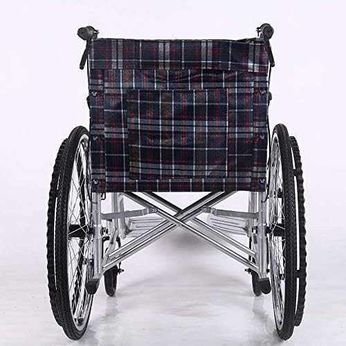 IREANJ Инвалидни колички Инвалидни колички Домакински Лесен Транспорт Сгъваем Портативен Възрастни с Увреждания Ръчна Инвалидна Количка Възрастен