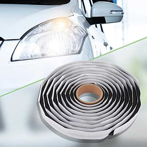 X AUTOHAUX 11.5 ft 3.5 M 8mm 0.31 Inch Butyl Rubber Sealant Sound Deathening Въжето Caulk Tape for Car RV Windshield Headlight