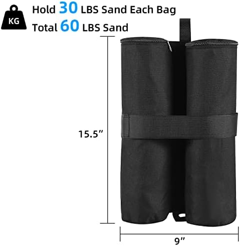 6-Pack Навес Weights Sand Bag for Навес Tent, Ohuhu Heavy Duty Weight Bag Sandbag for Pop Up Навес Tents, Беседка Weights