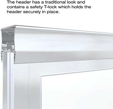 Basco Deluxe Рамка Разтегателна душ вратата, Подходящ за отваряне на 42-44 инча, Дождевое стъкло, Сребърна украса