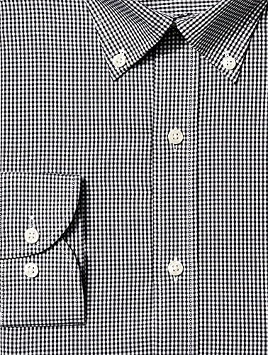 Мъжки приталенная риза с яка и копчета за копчета