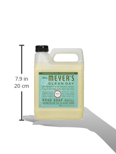 MRS MEYERS CLEAN DAY Soap Зареждане, Течен босилек, 33 грама (опаковка от 6 броя)