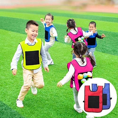 balacoo Sticky Jersey Vest Game Props Children Sticky Топка Vest Sticky Топка Vest with 10 Random Color Balls Outdoor