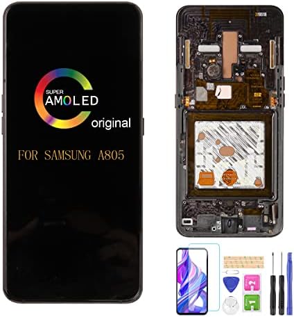 Замяна за Samsung Galaxy A80 2019 SM-A8050 SM-A805F/X/N 6,7 инча, Оригинална Рамка на Дисплея LCD Сензорен Екран Стъкло