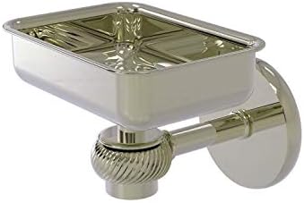 Allied Brass 7132T-PNI Satellite Orbit One Wall Mounted Twisted Accents препарат за съдове, Полиран Никел