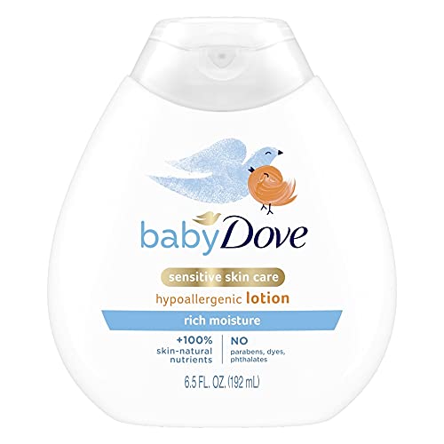 Лосион Baby Dove, Наситени с влага, 6,5 унции (опаковка от 3 броя)