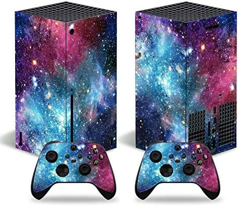 Xbox Series X Skin Stickers Decal Full Body Рибка Cover for Microsoft Xbox Series X Console Controllers and (Galaxy)
