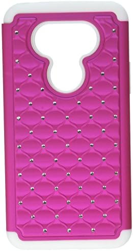 Asmyna Калъф за мобилен телефон LG G5 - на Дребно опаковка - Розово/Бяло