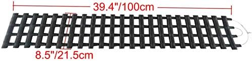 Yaegoo Гума Traction Mats Tire Recovery Track Pad Roll Car Гума Traction Boards Tire Ladder for Snow Ice, Mud and Sand (39.4 / 100cm)