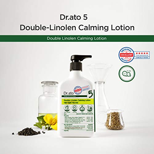 DR. ATO Double-Linolen Calming Лосион 10.5 fl.oz. (310ml) - pH5.5 Body and Face Бебе, Бебе, Детски Успокояващ лосион с