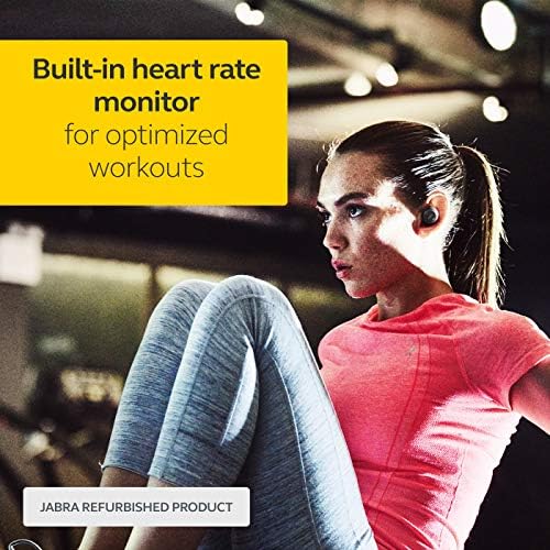 Jabra Elite Sport True Wireless Waterproof Fitness & Running накрайници за уши with Heart Rate and Activity Tracker-Advanced Wireless connectivity and Charging case-4,5 часа (актуализиран)
