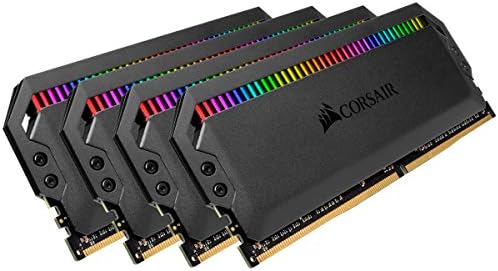 Corsair Dominator Platinum RGB 64GB (4x16GB) DDR4 3600 (PC4-28800) C18 1.35 V AMD Оптимизиран памет - Черен