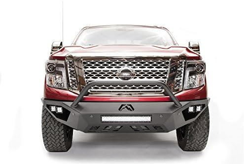 Fab Fours NT16-D3752-1 Vengeance Front Bumper 2 Stage Black Powder Coated w/Pre-Runner Guard w/Sensors Vengeance Front