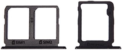 MoPAL Тава за SIM-карти + Смяна на тавата за карти Micro SD за Galaxy C9 Pro / C9000(черно), за ремонт на мобилен телефон