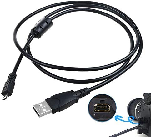 Digipartspower 3.3 ft USB Кабел за Фотоапарат Panasonic Lumix DMC-FS45 DMC-FS20 DMC-FX35 DMC-FX30