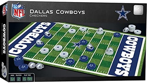 Шедьоври на Настолна игра NFL Dallas Cowboys Checkers , 13 x 21