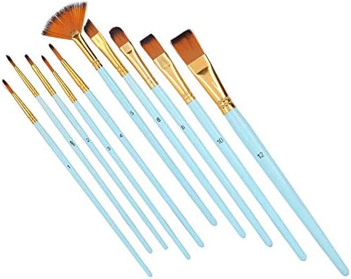 FastUU Art Paint Brushes Доставки, Paint Brushes, Practical Живопис Brushes for Artists Painters(Light Blue)